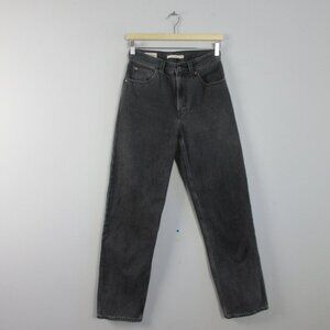 Levi's Premium Dad Jean 24 Black 100% Cotton Denim Baggy Streetwear Vintage 538